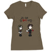 you stole my heart 3 Ladies Fitted T-Shirt