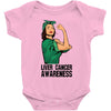 liver cancer awareness can do it Baby Bodysuit