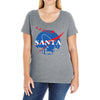 santa nasa parody Ladies Curvy T-Shirt