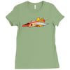 top bun Ladies Fitted T-Shirt
