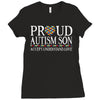 proud autism son Ladies Fitted T-Shirt