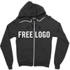 free logo Zipper Hoodie