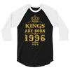 kings are born in 1996 3/4 Sleeve Shirt