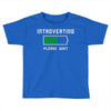 low battery introvert pun humor Toddler T-shirt