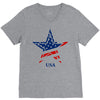 usa star V-Neck Tee