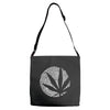 cannabis fingerprinting (white) Adjustable Strap Totes