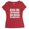 kiss me i'm drunk or irish Women's Triblend Scoop T-shirt