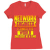 network engineer i connect the Ladies Fitted T-Shirt