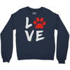 love dog paw Crewneck Sweatshirt