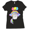 Pusheen the Cat Flying Ladies Fitted T-Shirt