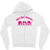 tribut t shirt john mellencamp   kleine rosa h&auml;user Zipper Hoodie
