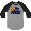 this girl loves pizza 3/4 Sleeve Shirt