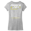 March Girl Facts Aries Women's V-Neck T-Shirt