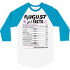 August Girl Facts Leo 3/4 Sleeve Shirt