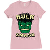 hulk smash Ladies Fitted T-Shirt