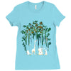 meanwhile in the woods Ladies Fitted T-Shirt