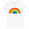 Peace &amp; Love Ladies Fitted T-Shirt