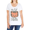 my cat is on the internet Ladies Curvy T-Shirt