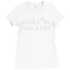 outdoors hiking and camping Ladies Fitted T-Shirt