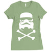 stormtrooper skull Ladies Fitted T-Shirt