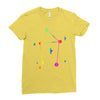 libra rainbow sign Ladies Fitted T-Shirt