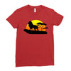Mufasa and Simba Lion King Ladies Fitted T-Shirt