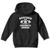 rescued is my favorite breed Youth Hoodie