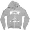 who loves running Zipper Hoodie