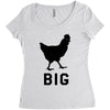 big cock Women's Triblend Scoop T-shirt