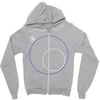 Outside Circle Zipper Hoodie