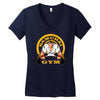 samurai gym Women's V-Neck T-Shirt