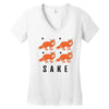 four fox sake Women's V-Neck T-Shirt
