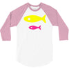 big fish little fish cardboard box 3/4 Sleeve Shirt