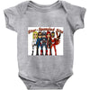 star spangled hammered Baby Onesie