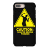 caution shapes being thrown printed iPhone 8 Plus