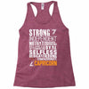 Strong Independent Motivated Capricorn Racerback Tank