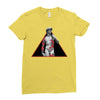 david with rose tattoo Ladies Fitted T-Shirt