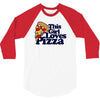 this girl loves pizza 3/4 Sleeve Shirt