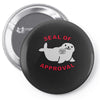 seal of approval Pin-back button