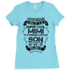 Super Cool Mimi Of A Freaking Awesome Son Ladies Fitted T-Shirt
