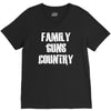 family, guns, country V-Neck Tee
