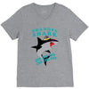 Grandpa Shark -Shark Do Do Do V-Neck Tee