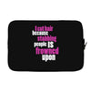 i cut hair Laptop sleeve
