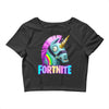 fortnite unicorn Crop Top