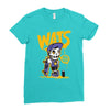 wat skateboard Ladies Fitted T-Shirt