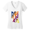 made in the am Women's V-Neck T-Shirt