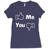 me you facebook Ladies Fitted T-Shirt