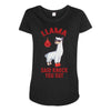 boxing llama Maternity Scoop Neck T-shirt