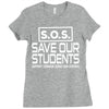 S.O.S. Save Our Students Ladies Fitted T-Shirt
