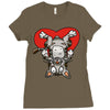 love cat Ladies Fitted T-Shirt